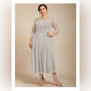 NWT JJ’s House A-Line Scoop Mother of the Bride Dress in NAVY